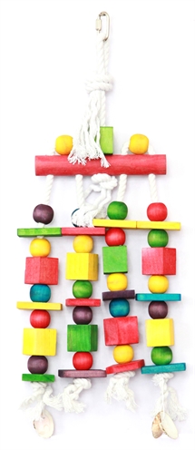 Happy pet speelgoed block n beads papegaai Happy pet speelgoed block n beads papegaai